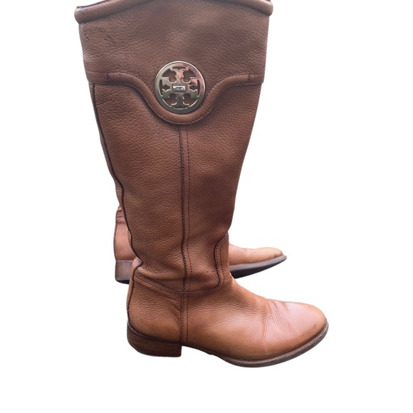 Tory Burch Tan Heeled Boots - Picture 8 of 12